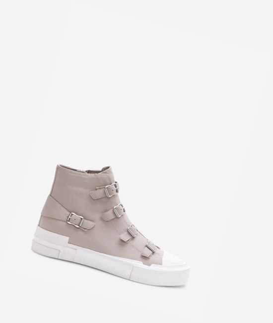 High-Top Sneakers ASH Gang Femme Pearl | SUD-345172