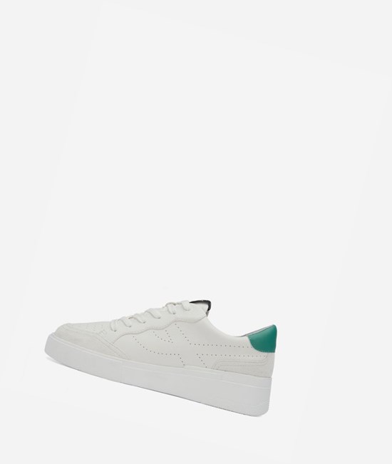 Low-Top Sneakers ASH Free Femme Blanche Vert | YFT-210436