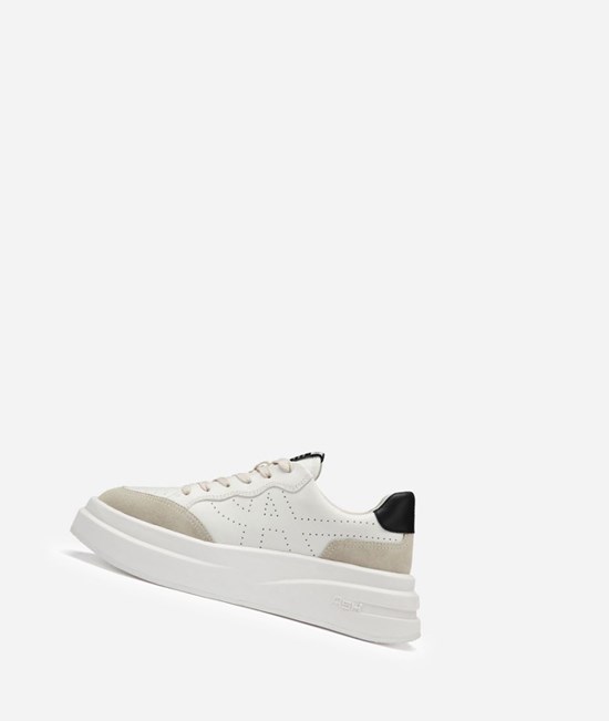 Low-Top Sneakers ASH Impuls Femme Blanche Noir | FBH-235074