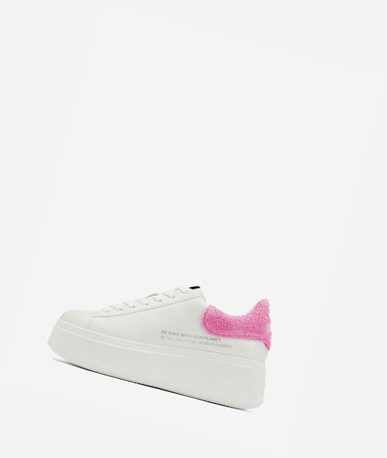 Low-Top Sneakers ASH Moby Be Kind Femme Blanche | CFI-034267