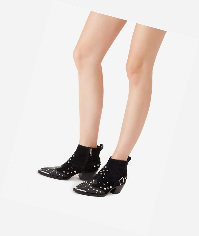 Bottines ASH Duran Femme Noir | YXT-891205