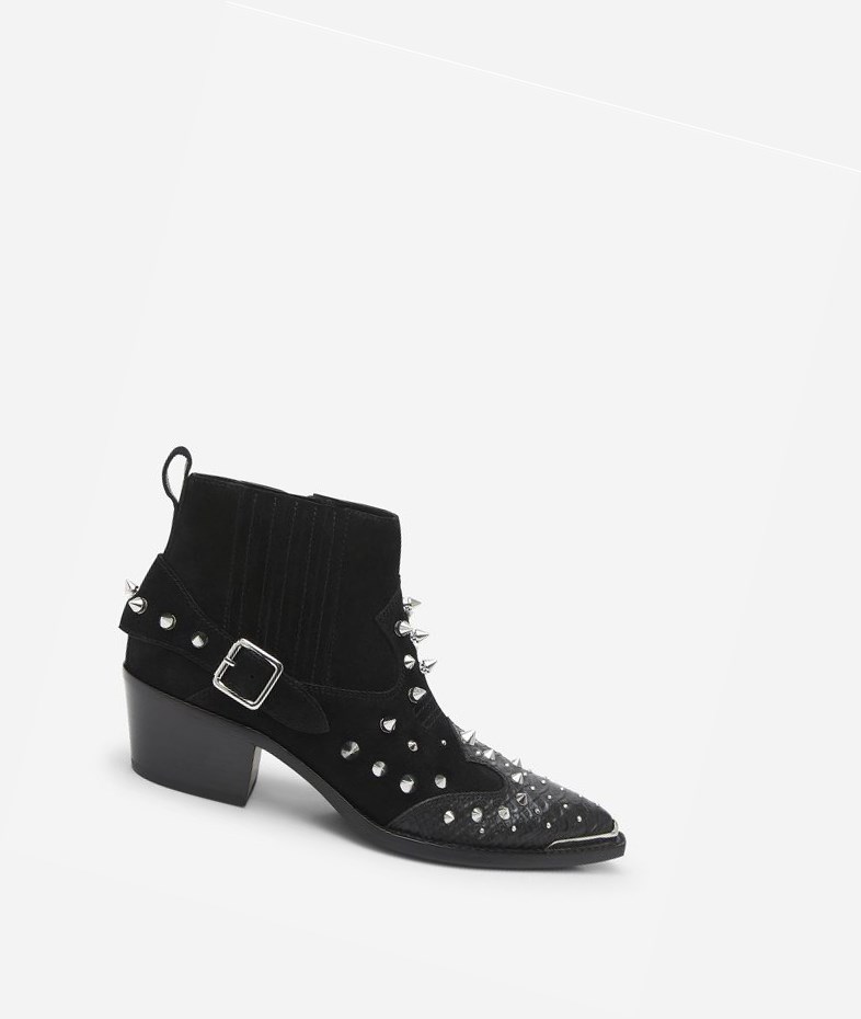 Bottines ASH Duran Femme Noir | YXT-891205