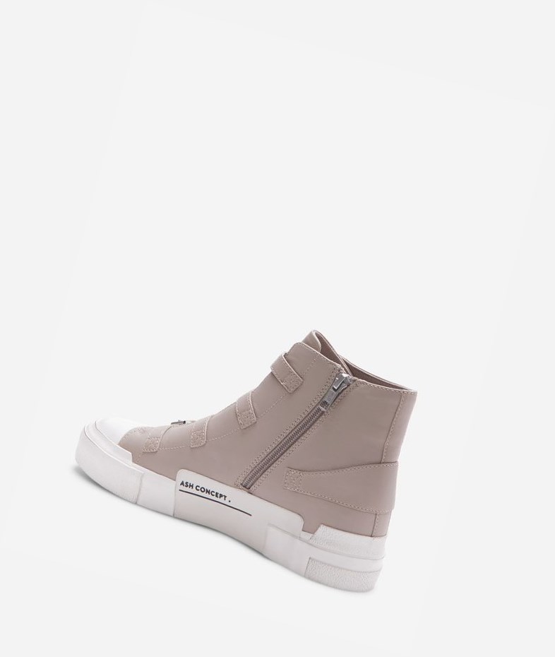 High-Top Sneakers ASH Gang Femme Pearl | SUD-345172