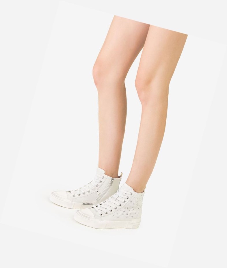 High-Top Sneakers ASH Gaudi Femme Blanche | END-604951