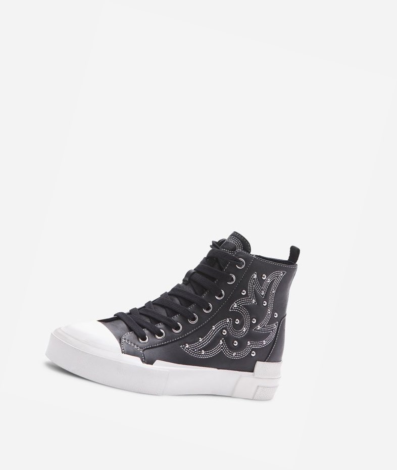 High-Top Sneakers ASH Gaudi Femme Noir | ABN-182543