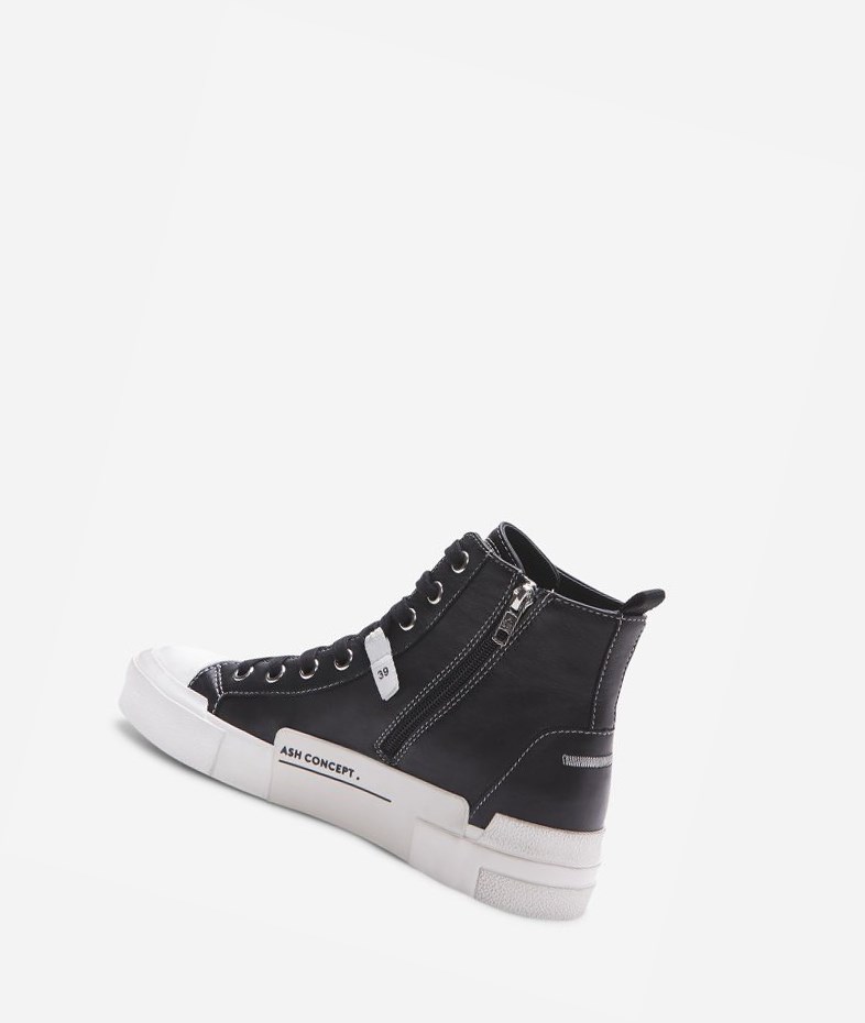 High-Top Sneakers ASH Gaudi Femme Noir | ABN-182543