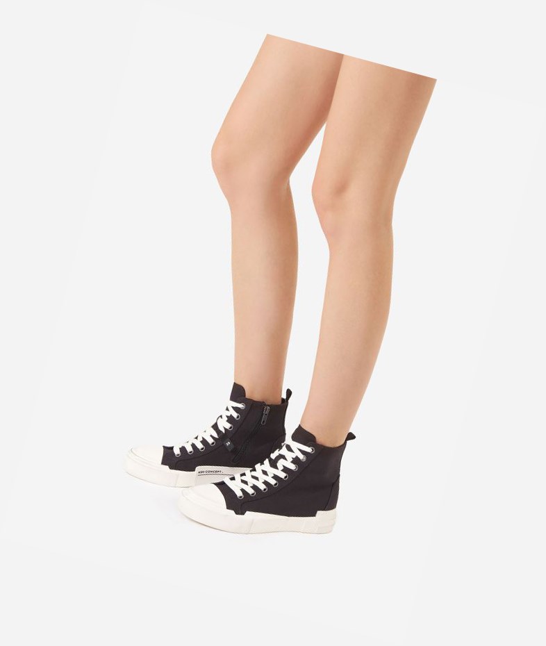 High-Top Sneakers ASH Ghibly Femme Noir | VTR-317948