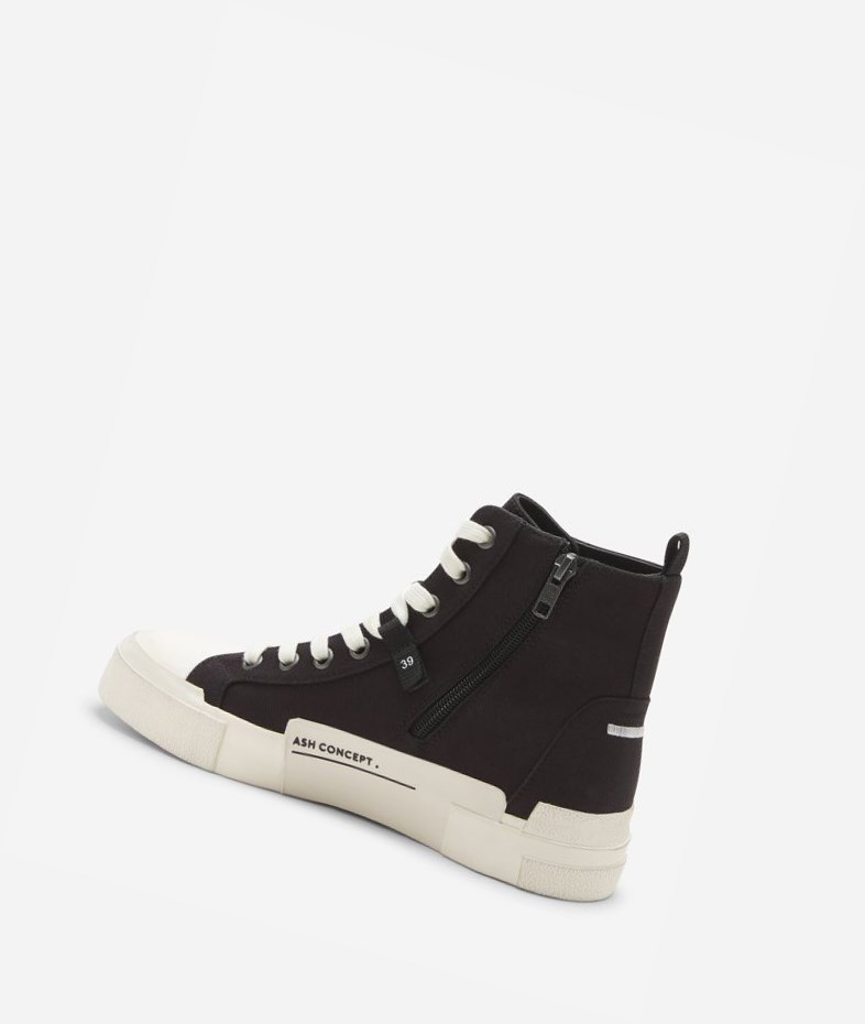 High-Top Sneakers ASH Ghibly Femme Noir | VTR-317948