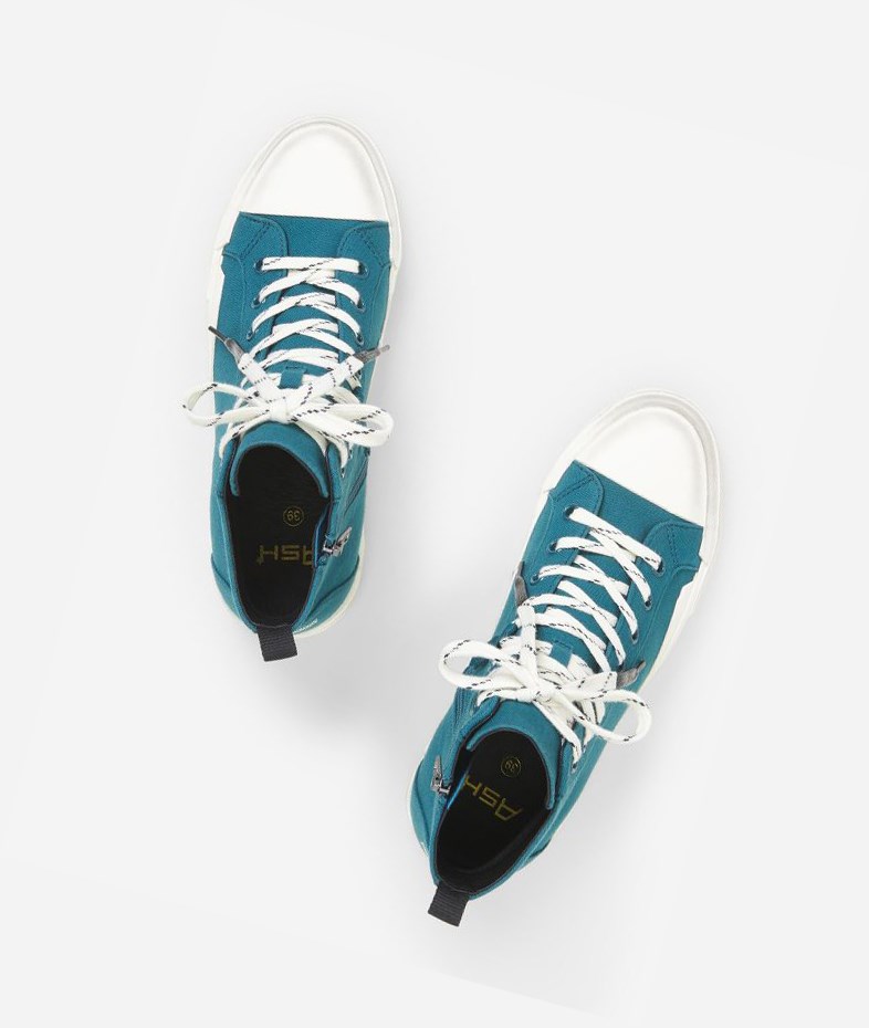 High-Top Sneakers ASH Ghibly Femme Petrol | RGO-352481