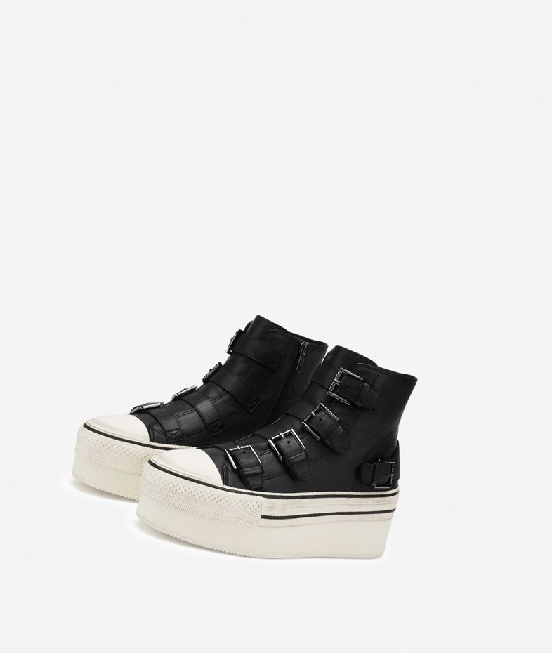 High-Top Sneakers ASH Jewel Femme Noir | POW-615403