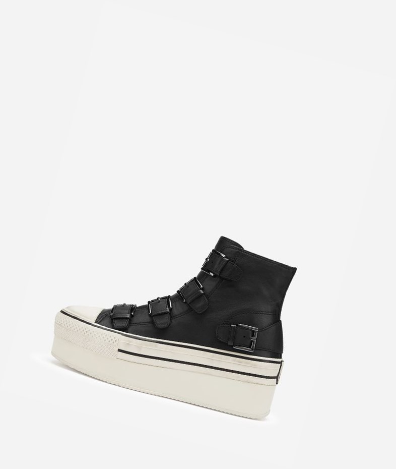 High-Top Sneakers ASH Jewel Femme Noir | POW-615403