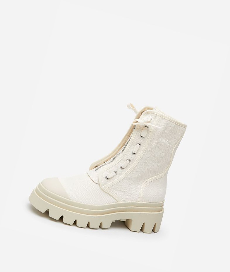 High-Top Sneakers ASH Phoenix Femme Talc | FKI-257460