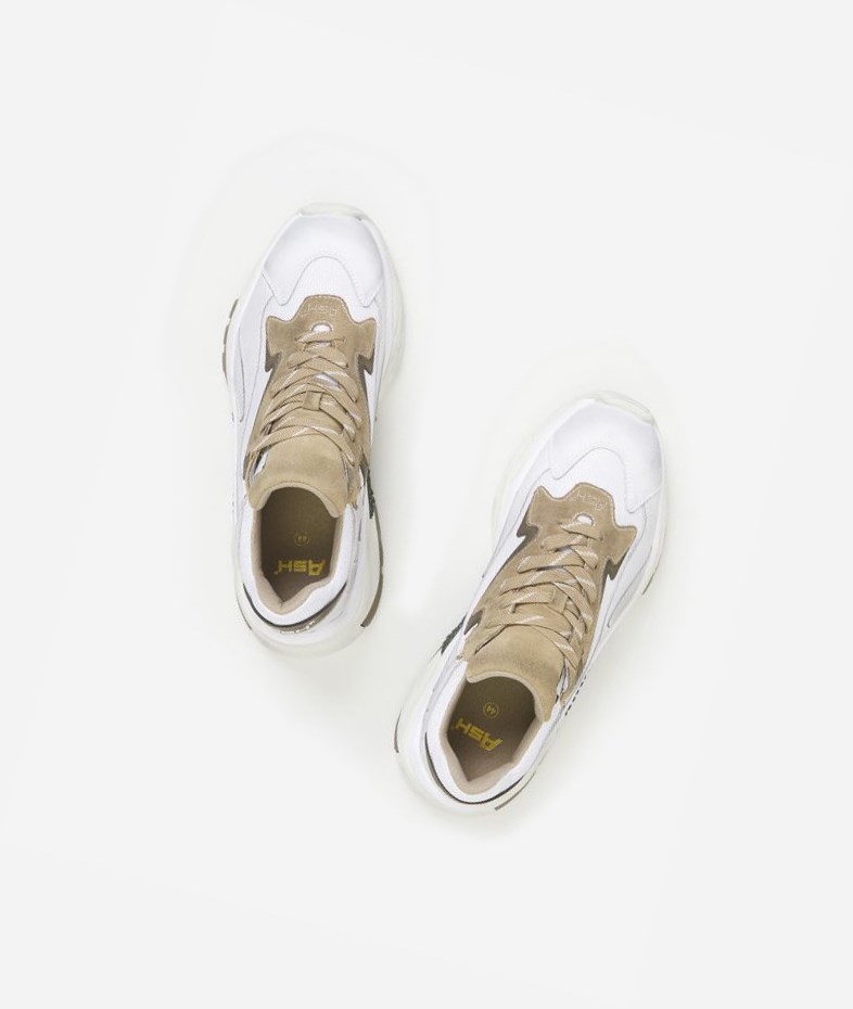 Low-Top Sneakers ASH ATOMIC Homme Blanche | TJP-180426