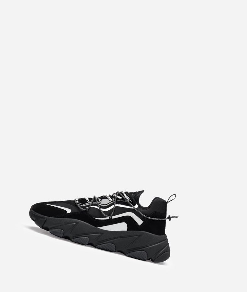 Low-Top Sneakers ASH Express Homme Noir Blanche | CGO-190853