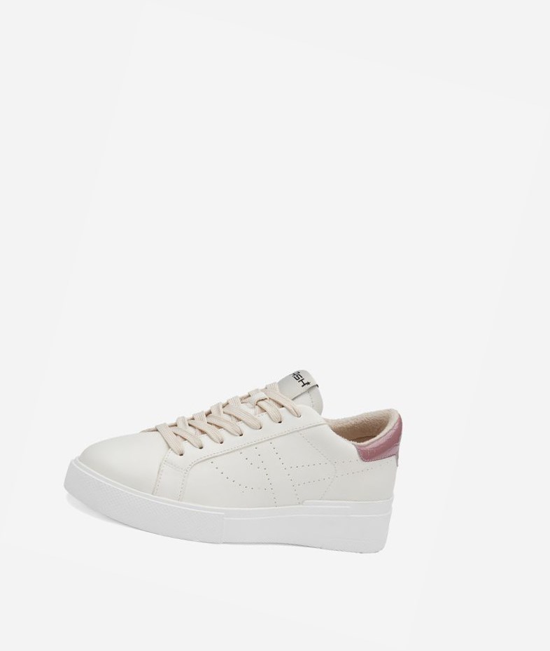 Low-Top Sneakers ASH Fury Bis Femme Blanche Rose | HFE-213674