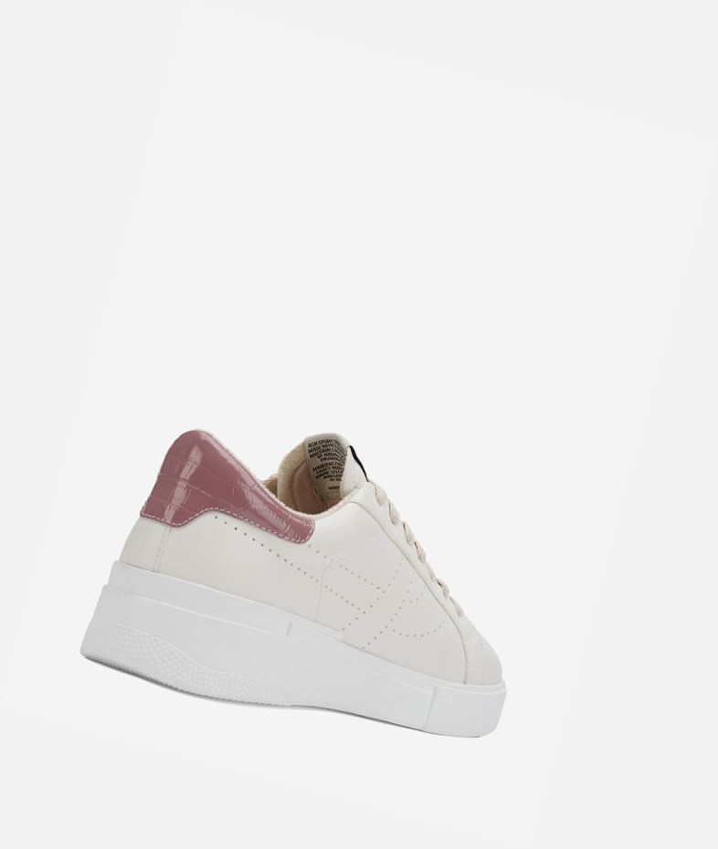 Low-Top Sneakers ASH Fury Bis Femme Blanche Rose | HFE-213674