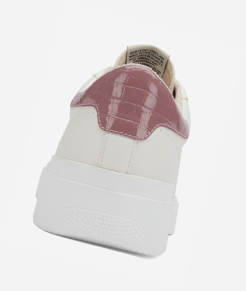 Low-Top Sneakers ASH Fury Bis Femme Blanche Rose | HFE-213674