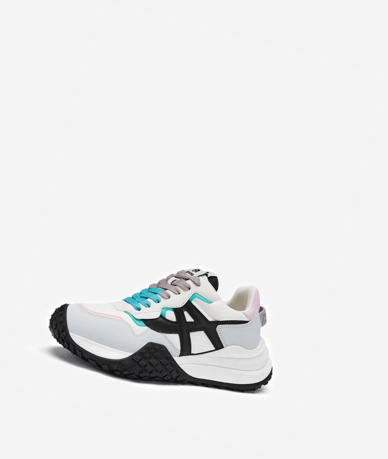 Low-Top Sneakers ASH Joker Femme Blanche Noir | DBY-285407