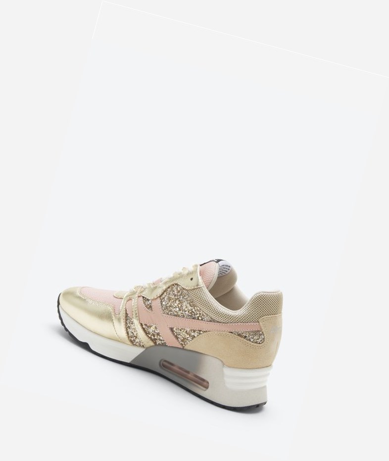 Low-Top Sneakers ASH Lux Femme Platine / Pinksalt | DQT-369045