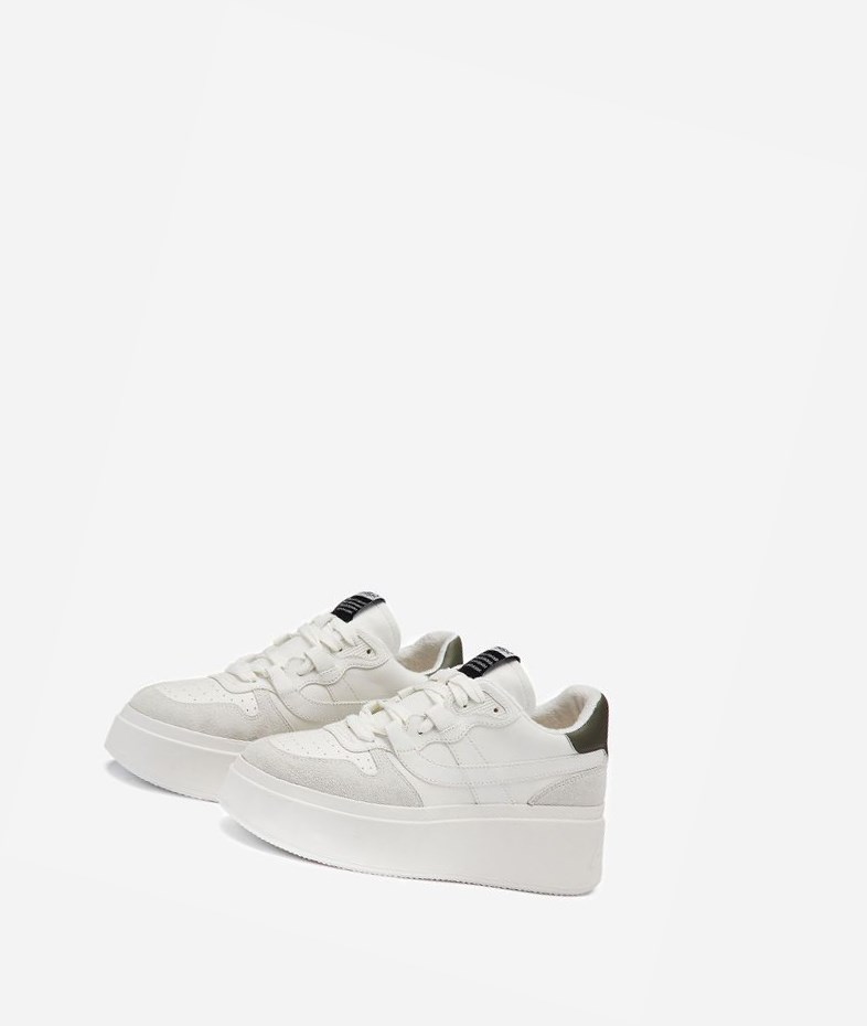 Low-Top Sneakers ASH Match Femme Blanche Blanche | HMC-197504