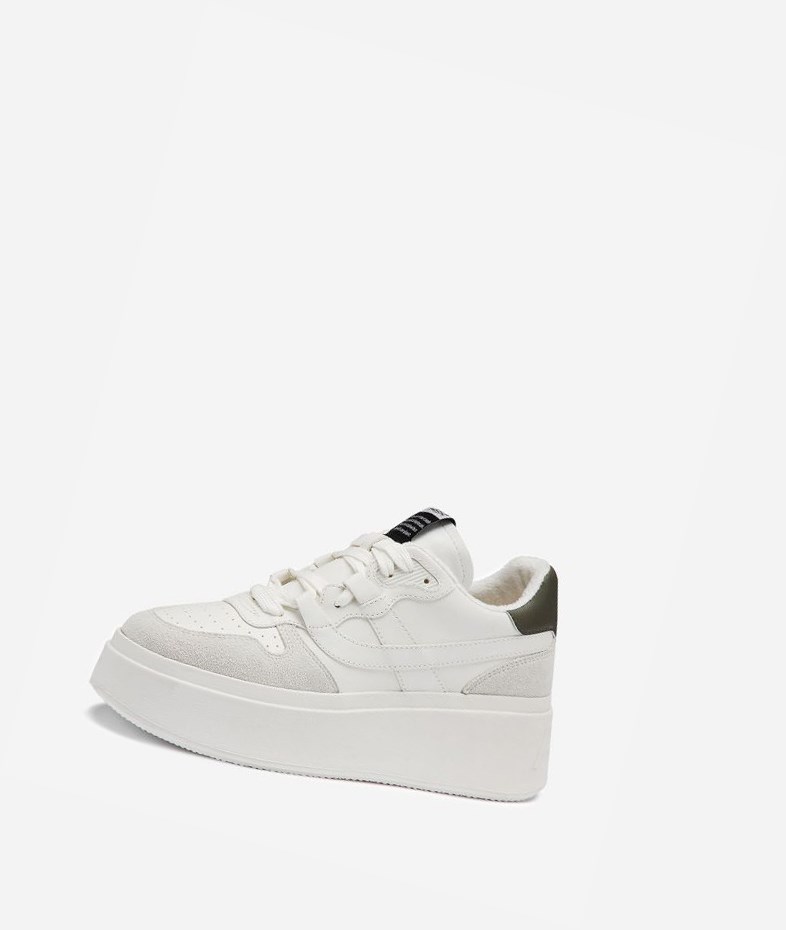 Low-Top Sneakers ASH Match Femme Blanche Blanche | HMC-197504