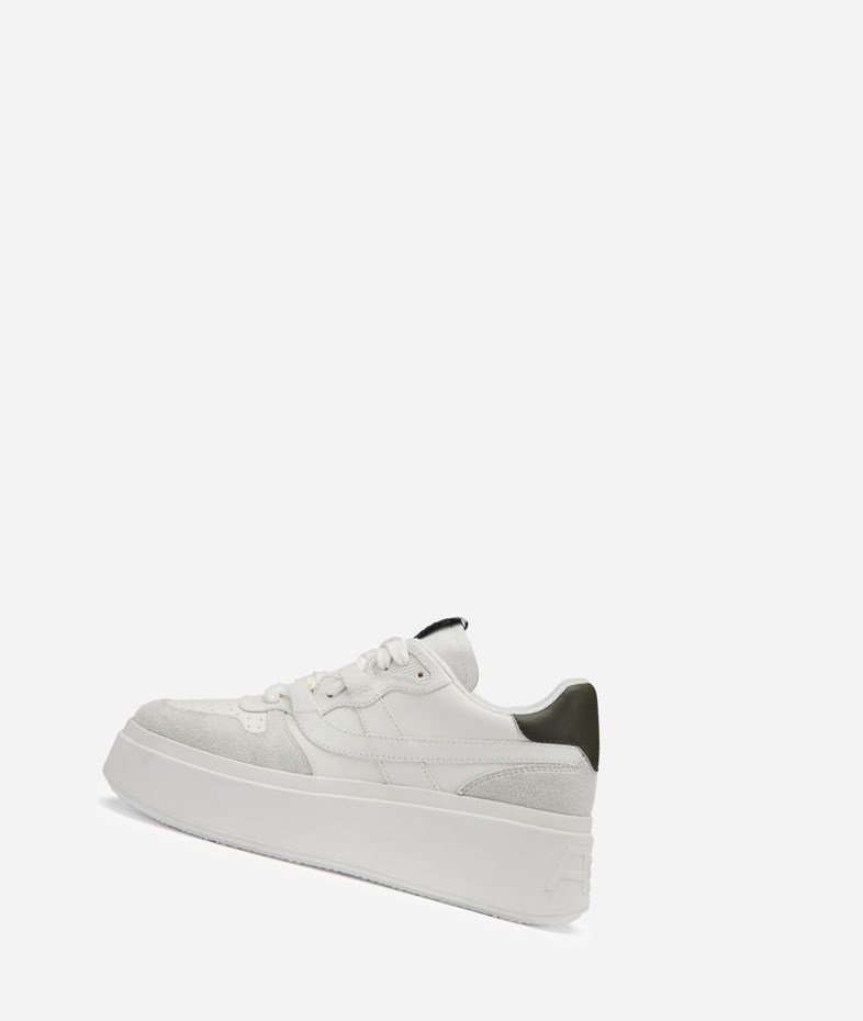 Low-Top Sneakers ASH Match Femme Blanche Blanche | HMC-197504