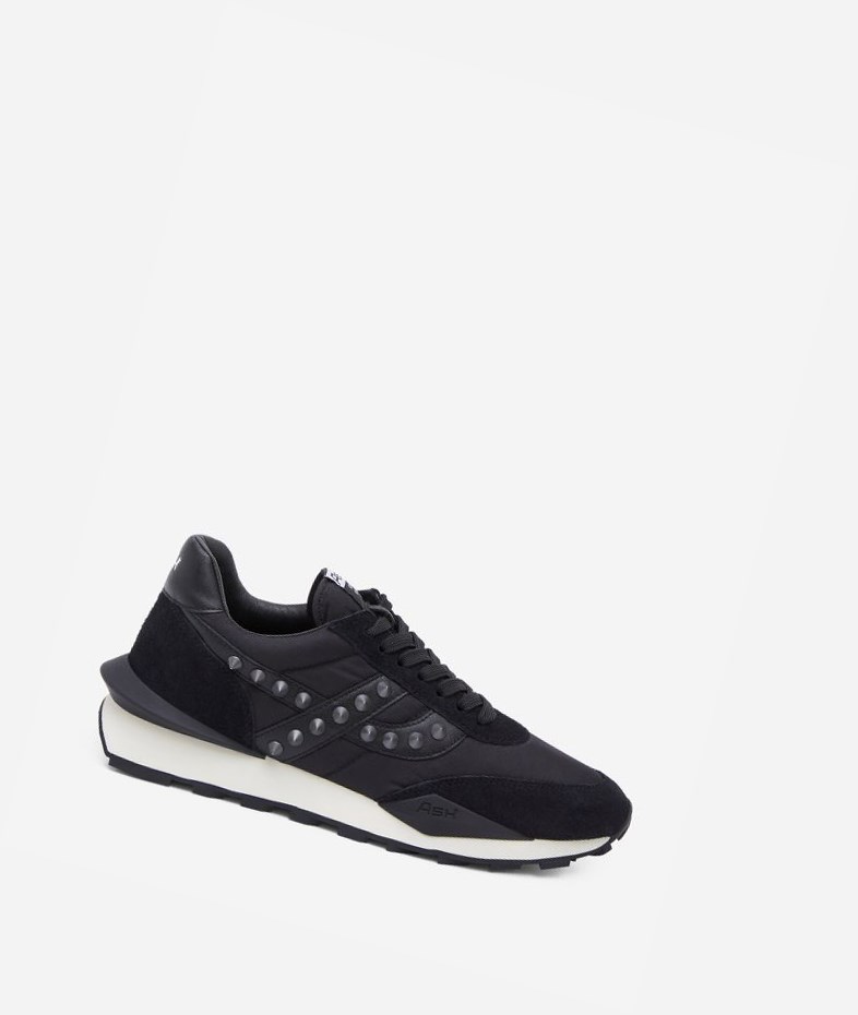 Low-Top Sneakers ASH SPIDERMAN STUDS Homme Noir | LQF-764285