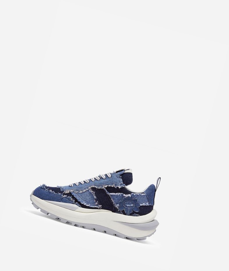 Low-Top Sneakers ASH Spider 620 Denim Femme Bleu Clair Bleu Foncé Bleu Bleu | VFL-427851