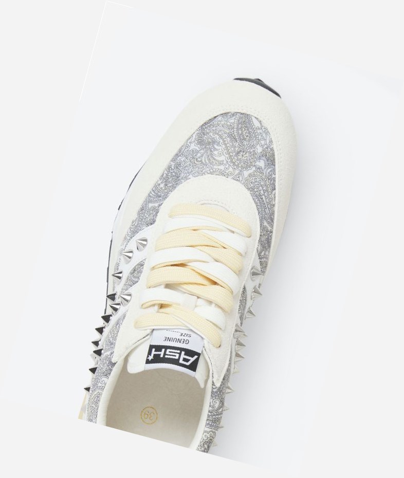 Low-Top Sneakers ASH Spider Studs Femme Blanche Blanche | HPA-736510