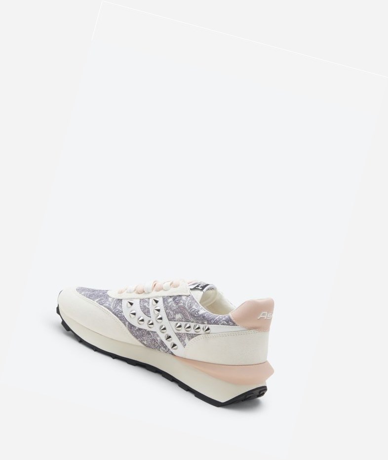 Low-Top Sneakers ASH Spider Studs Femme Blanche Blanche | HTL-789521