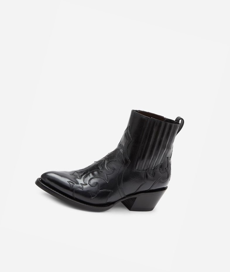 Mexican Boots ASH Phoenix Femme Noir | FAH-864157