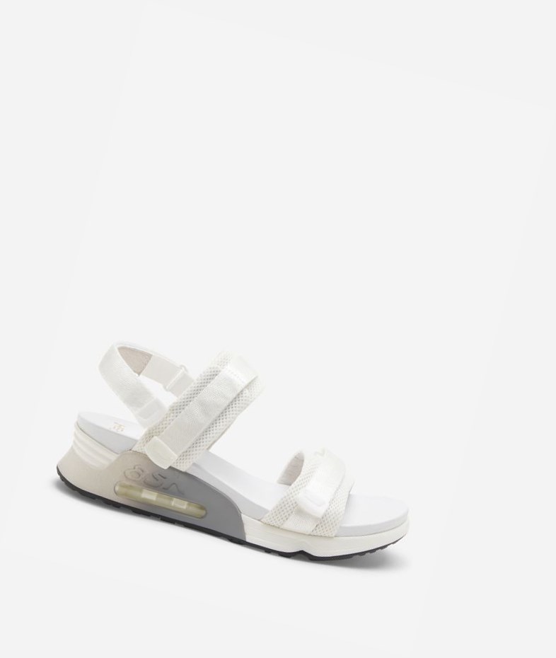 Sneaker Sandals ASH Lock Femme Blanche | OTS-123987